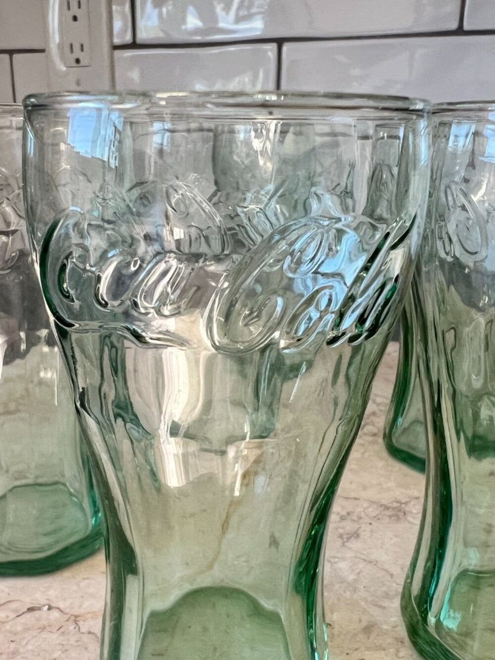 Vintage Coca Cola 6 oz. Glasses (6)